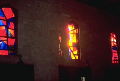 Nazaret - Glasfenster in der Verkündigungskirche